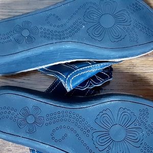 Denim sandals